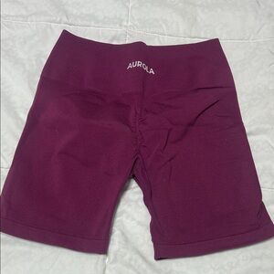 Women's Purple/Magenta Biker Gym Shorts